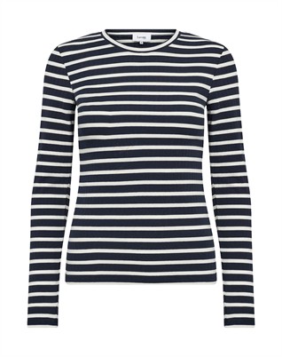 LR-Neddie 2 Langærmet Trøje - Winter Sky Combi